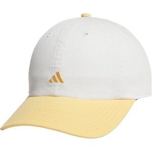 Adidas Women's Off White Orange Saturday Baseball Adjustable Cotton Athletic Hat